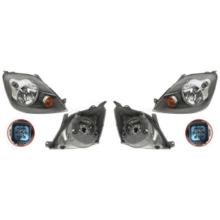 Фары Форд Фиеста Ford Fiesta MK5 (2005-2008) комплект 2 штуки левая и правая TYC высокое качество