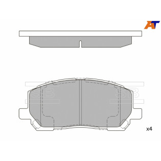 Колодки тормозные перед TOYOTA KLUGER 00- SANGSIN BRAKE