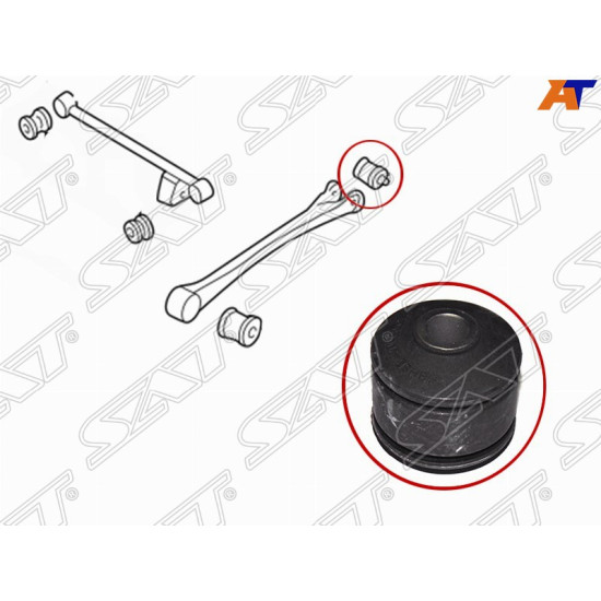 Сайлентблок заднего продольного рычага задн Subaru Legacy / Forester / Impreza 93-02 SAT