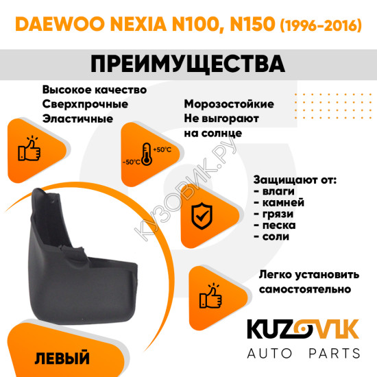 Брызговик передний левый Daewoo Nexia N100 N150 (1996-2016)KUZOVIK