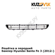 Решётка в передний бампер Hyundai Santa Fe 3 (2012-) KUZOVIK