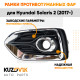 Рамки противотуманных фар Hyundai Solaris 2 (2017-) хром (2 шт) комплект KUZOVIK