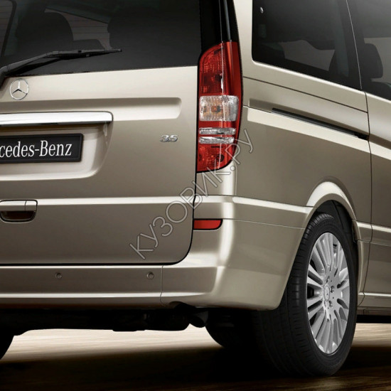 Угол заднего бампера правый в цвет кузова Mercedes Vito (2010-) рестайлинг Угол заднего бампера правый в цвет кузова Mercedes Vito (2010-) рестайлинг