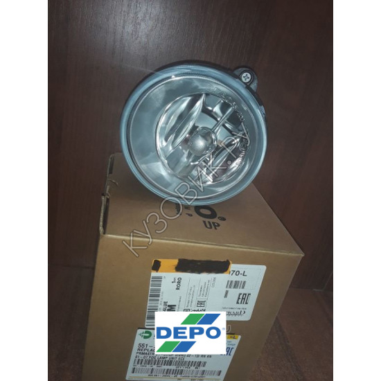 Противотуманная фара левая Renault Scenic 1 рестайлинг (1999-2002) DEPO